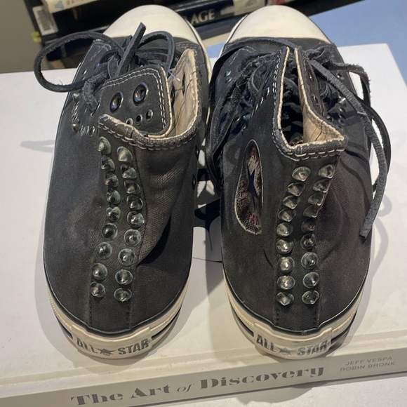 Unisex NWT CONVERSE John Varvatos Chuck Taylor Studded Hightop Sneakers - Picture 4 of 7